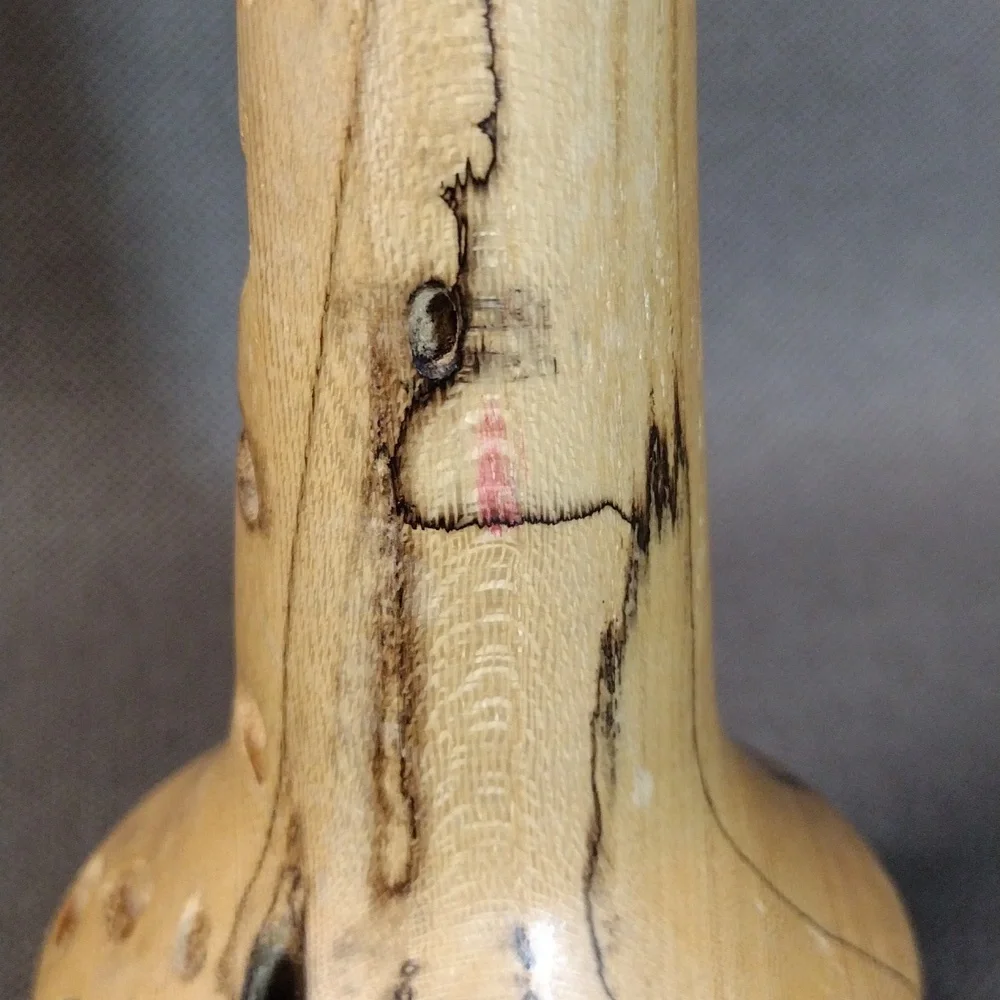 Rustic burl vase